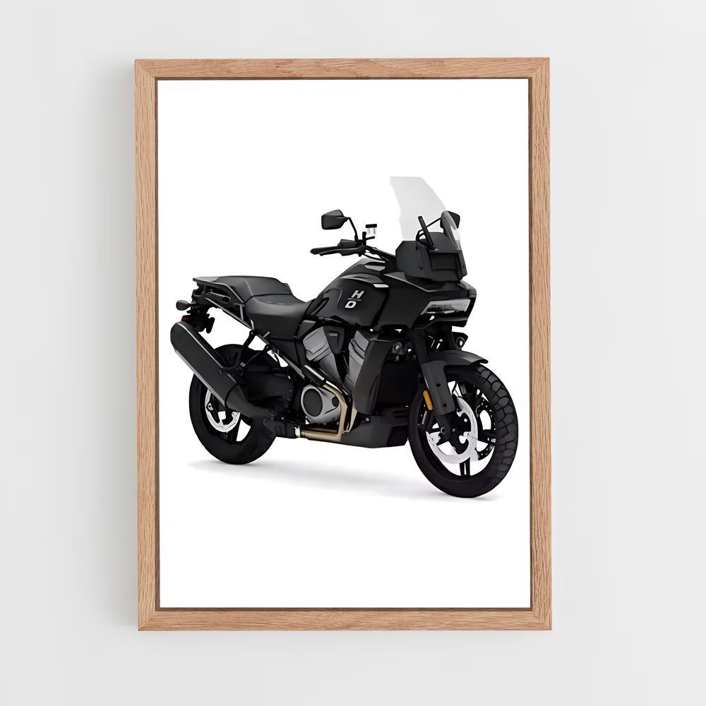 Poster Pan America Noir – affiche Harley-Davidson (vue 4)